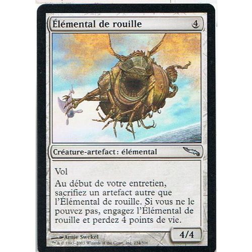 Élémental De Rouille  - Magic Mtg - Mirrodin 234 - U