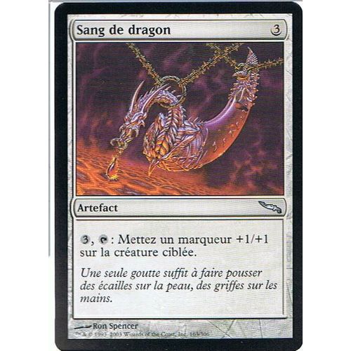 Sang De Dragon  - Magic Mtg - Mirrodin 163 - U