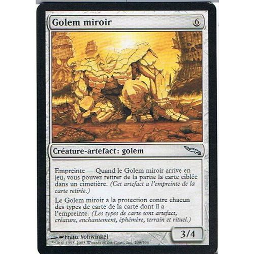 Golem Miroir  - Magic Mtg - Mirrodin 208 - U