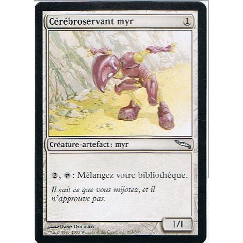 Cérébroservant Myr  - Magic Mtg - Mirrodin 213 - U