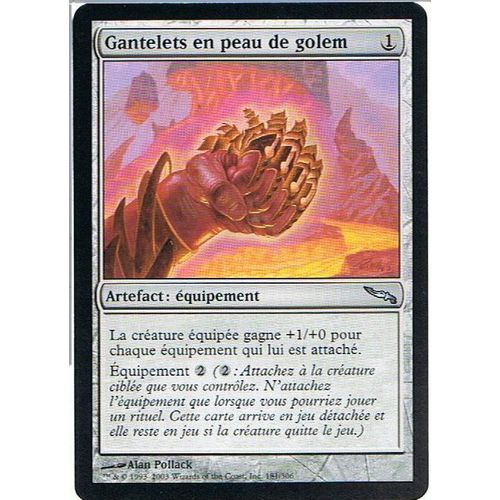 Gantelets En Peau De Golem  - Magic Mtg - Mirrodin 181 - U