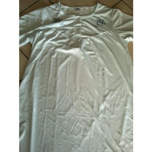 Chemise De Nuit Carré D'azur
