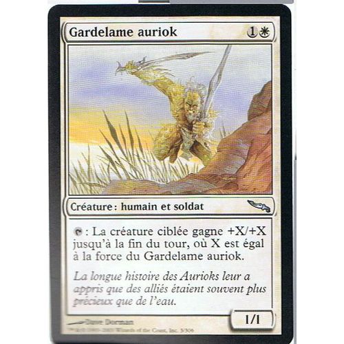 Gardelame Auriok  - Magic Mtg - Mirrodin 3 - U