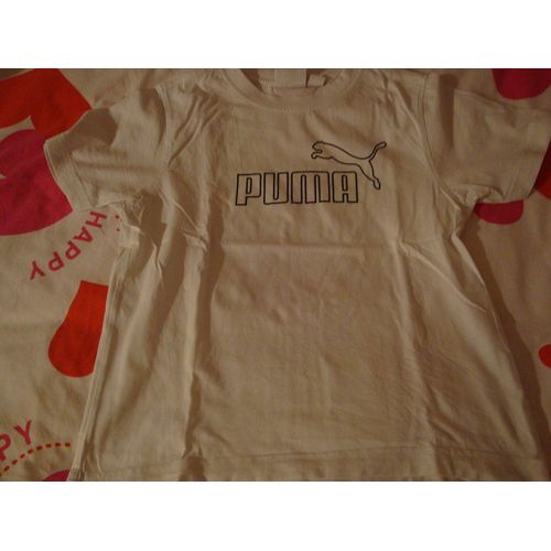 T-Shirt Puma Blanc 10 Ans