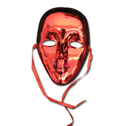 Masque Dur Miroir Couleur Rouge Deguisement Adulte Toy Lingerie