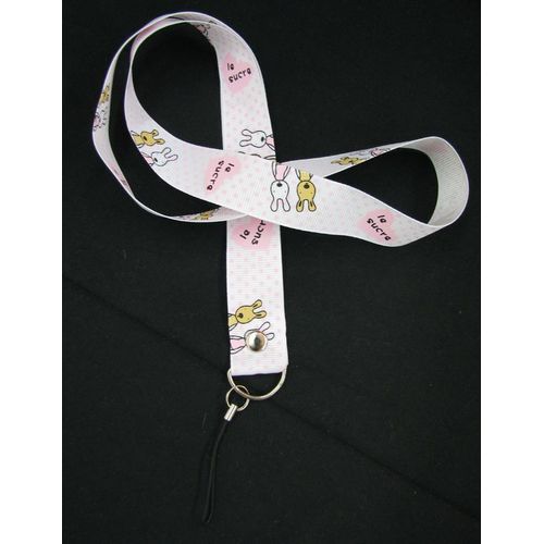 Lanière Tour Du Cou Dragonne Strap Portable Téléphones Mobile Bijou Rose Lapin Ours Élégant
