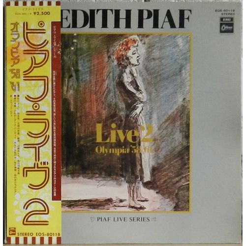 Edith Piaf: Live 2 Olympia '58/'61 33t 30cm Lp Vinyl Japon