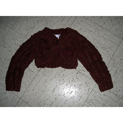 Gilet Court Marron Taille 5 Ans H&m