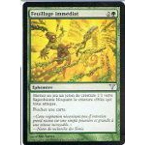 Feuillage Immédiat  - Magic Mtg - Discorde 85 - U
