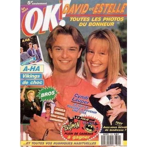 Ok Age Tendre   N° 713 : 1989 David Estelle Hallyday/ A-Ha/ Cyndi Lauper/ Bros/ Paula Abdul/ Kevin Cosner/Joniece Jamison/ Mecano