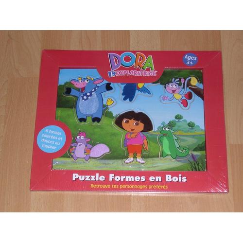 Puzzle En Bois - 6 Pièces - Dora L'exploratrice Et Ses Amis