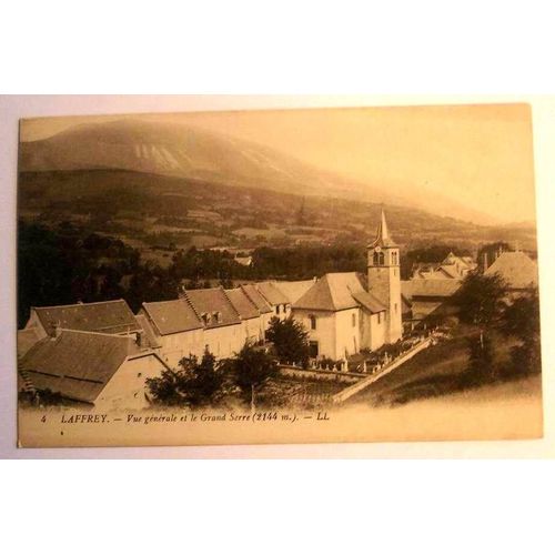Carte Postale Ancienne Isere Laffrey Vue Generale Et Le Grand Serre