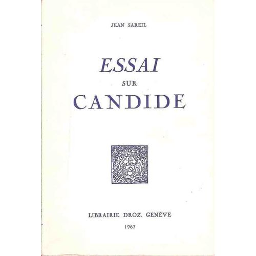 Essai Sur Candide