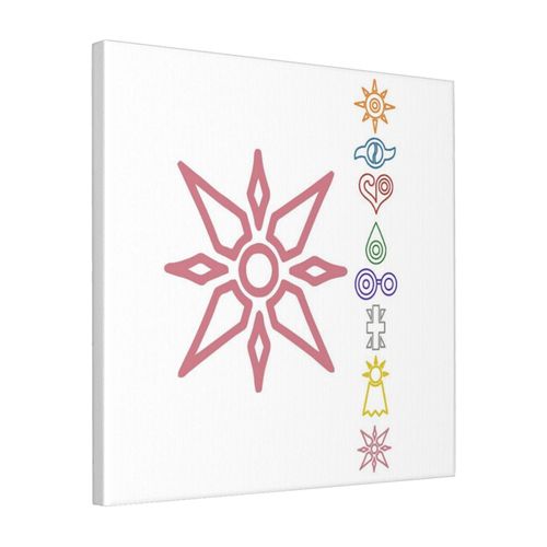 Canevas imprimer Retro Crest of Light Japanese Fantasy Anime Digimon World Awesome Impression sur toile Roulée Tableau Art Décoration Murale / Sans cadre 40X50cm