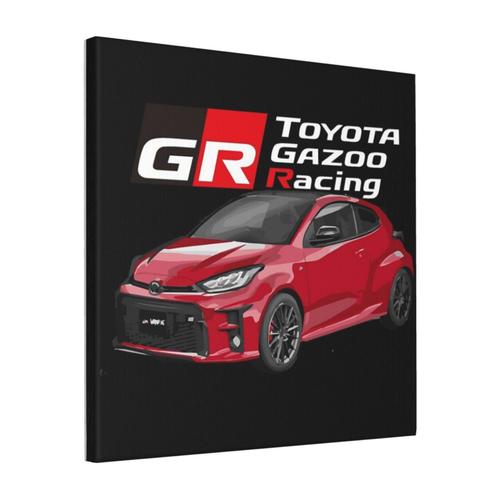 Canevas imprimer Toyota gr yaris - Gazoo Racing Red Impression sur toile Roulée Tableau Art Décoration Murale / Sans cadre 40X50cm