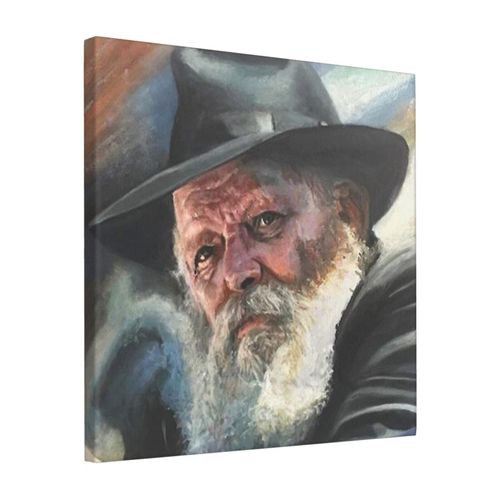 Canevas imprimer Rabbi Loubavitch Zal Impression sur toile Roulée Tableau Art Décoration Murale / Sans cadre 40X50cm
