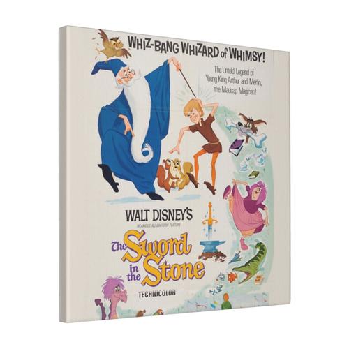 Canevas imprimer Vintage Whiz-Bang Wizard of Whimsy 1963 Film d'animation Impression sur toile Roulée Tableau Art Décoration Murale / Sans cadre 40X50cm