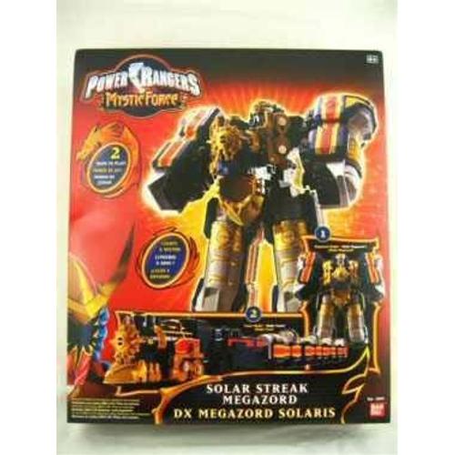 Power Rangers Mystic Force : Solar Streak Megazord, Dx Megazord Solaris (Robot Transformable En Train)