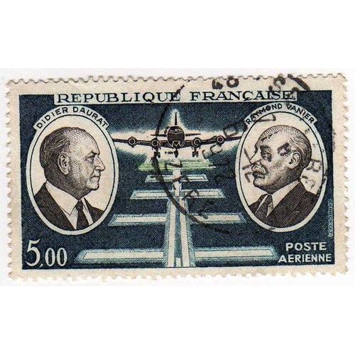 Poste Aérienne 1971 - Y&t N°Pa46 - 5.00 Frs - Didier Daurat Et Raymond Vanier - Oblitéré
