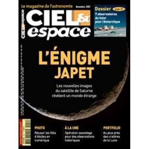 Ciel Et Espace N° 450 : L'enigme Japet