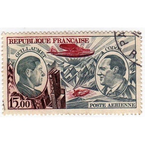 Poste Aérienne 1973 - Y&t N°Pa48 - 15.00 Frs - Guillaumet Et Codos - Oblitéré