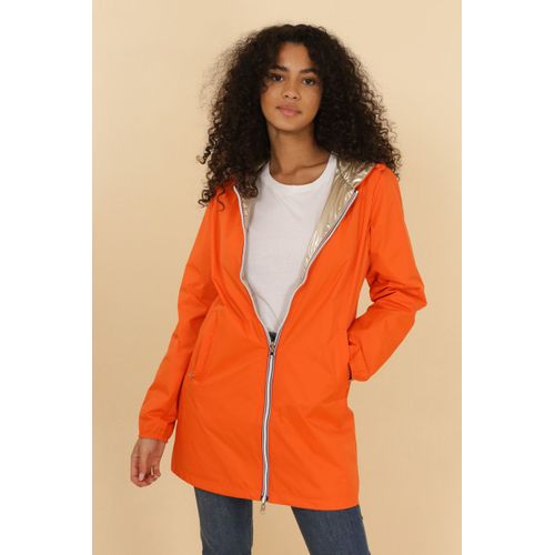 Laura Jo - Coupe-Vent Réversible Long Orange/Or