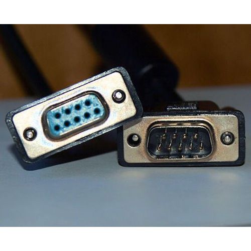 Câble Série DB9-Mâle / DB9-Femelle modem - Longueur 1 m Avec Anti-Parasites