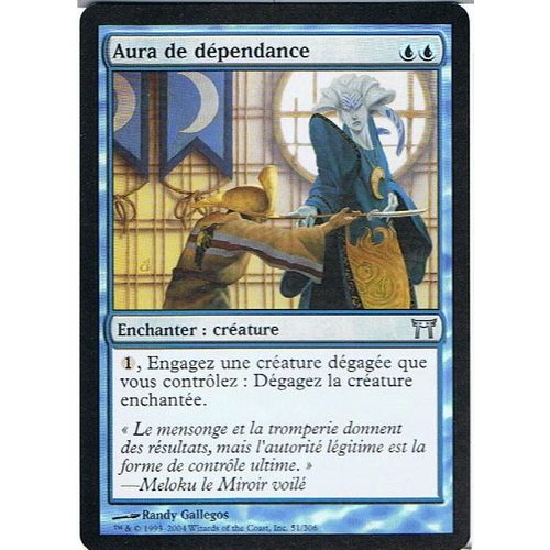 Aura De Dépendance  - Magic Mtg - Guerriers De Kamigawa 51 - U