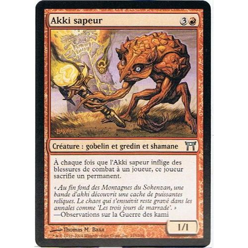 Akki Sapeur  - Magic Mtg - Guerriers De Kamigawa 155 - U