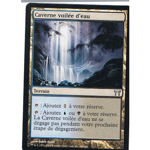 Caverne Voilée D'eau  - Magic Mtg - Guerriers De Kamigawa 286 - U