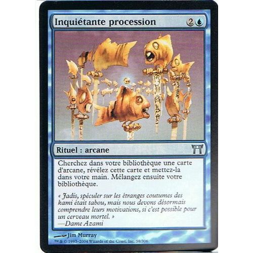 Inquiétante Procession  - Magic Mtg - Guerriers De Kamigawa 58 - U