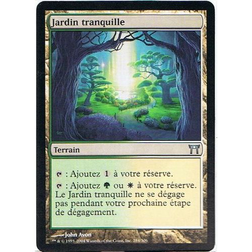 Jardin Tranquille  - Magic Mtg - Guerriers De Kamigawa 284 - U