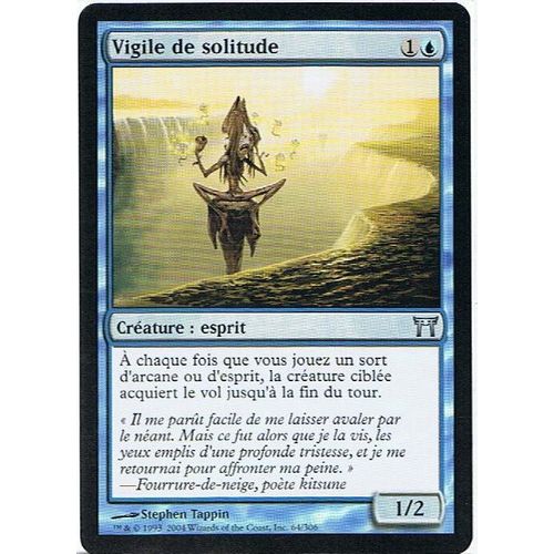 Vigile De Solitude  - Magic Mtg - Guerriers De Kamigawa 64 - U