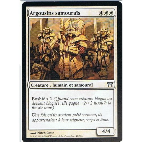 Argousin Samouraï  - Magic Mtg - Guerriers De Kamigawa 42 - U