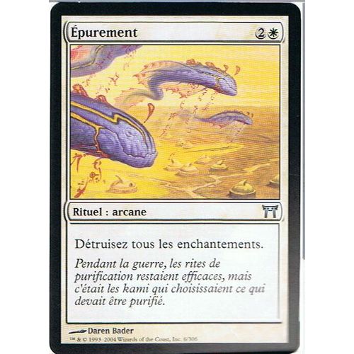 Epurement  - Magic Mtg - Guerriers De Kamigawa 6 - U