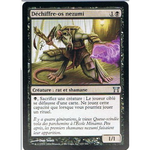 Déchiffre-Os Nezumi  - Magic Mtg - Guerriers De Kamigawa 127 - U