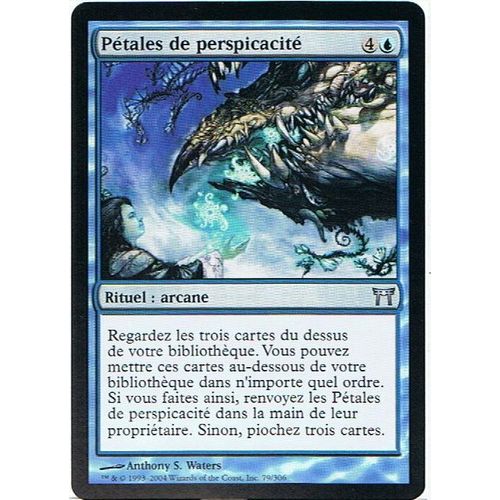 Petales De Perspicacité  - Magic Mtg - Guerriers De Kamigawa 79 - U