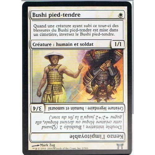 Bushi Pied-Tendre  - Magic Mtg - Guerriers De Kamigawa 2 - U