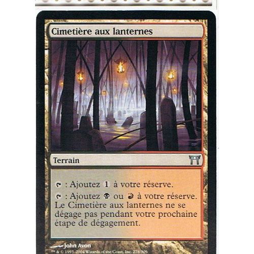 Cimetière Aux Lanternes  - Magic Mtg - Guerriers De Kamigawa 278 - U