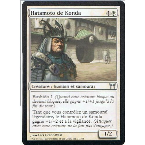 Hatamoto De Konda  - Magic Mtg - Guerriers De Kamigawa 31 - U