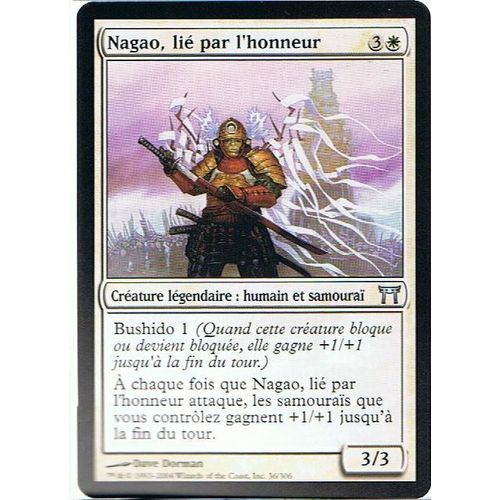 Nagao, Lié Par L'honneur  - Magic Mtg - Guerriers De Kamigawa 36 - U