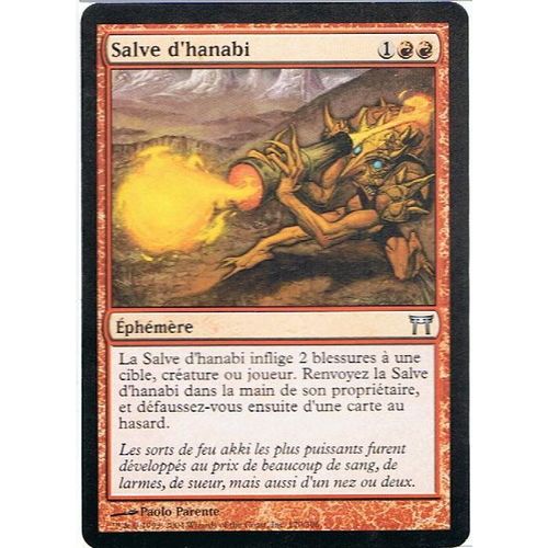 Salve D'hanabi  - Magic Mtg - Guerriers De Kamigawa 170 - U