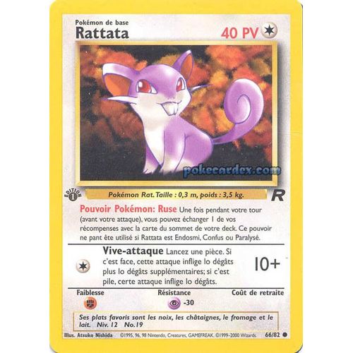 Rattata 40pv - Team Rocket - 66/82