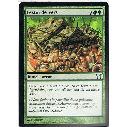 Festin De Vers  - Magic Mtg - Guerriers De Kamigawa 207 - U