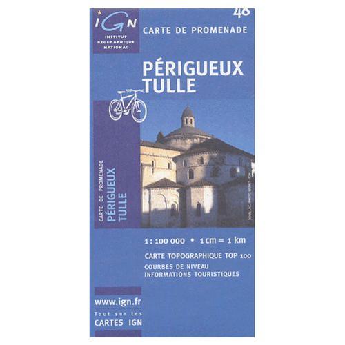 Ign, Carte Touristique 1:100 000, N°48, Perigueux Tulle