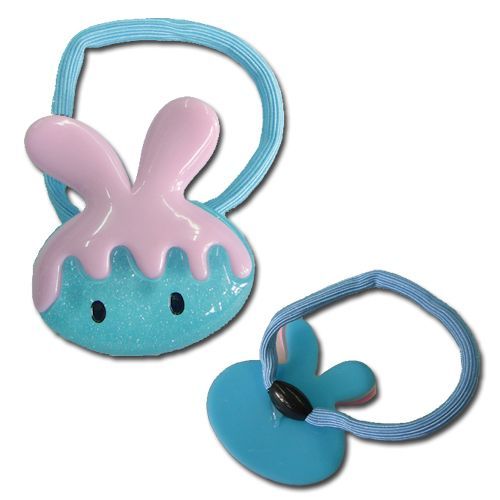 Barrette Élastique À Cheveux Noir Rouge Lapin