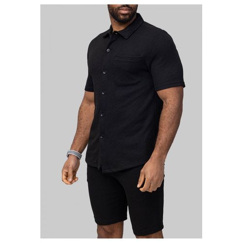 Ensemble Short,Chemise Noir Homme