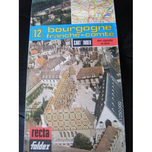 Carte Recta N° 12 -Bourgogne-Franche Comte