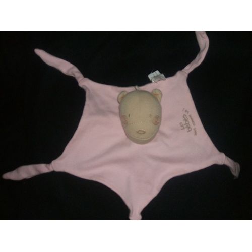 Peluche Doudou Ours Absorba Plat Étoile 5 Noeuds Chat Souris Marionette Rose Fille