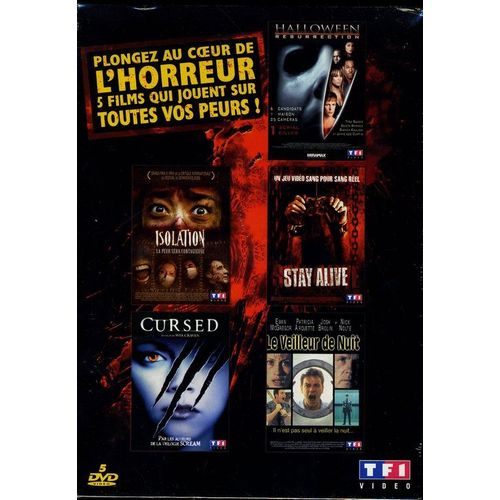 Coffret Horreur - Boogey Man + Isolation + Stay Alive + Cursed + Le Veilleur De Nuit - Pack